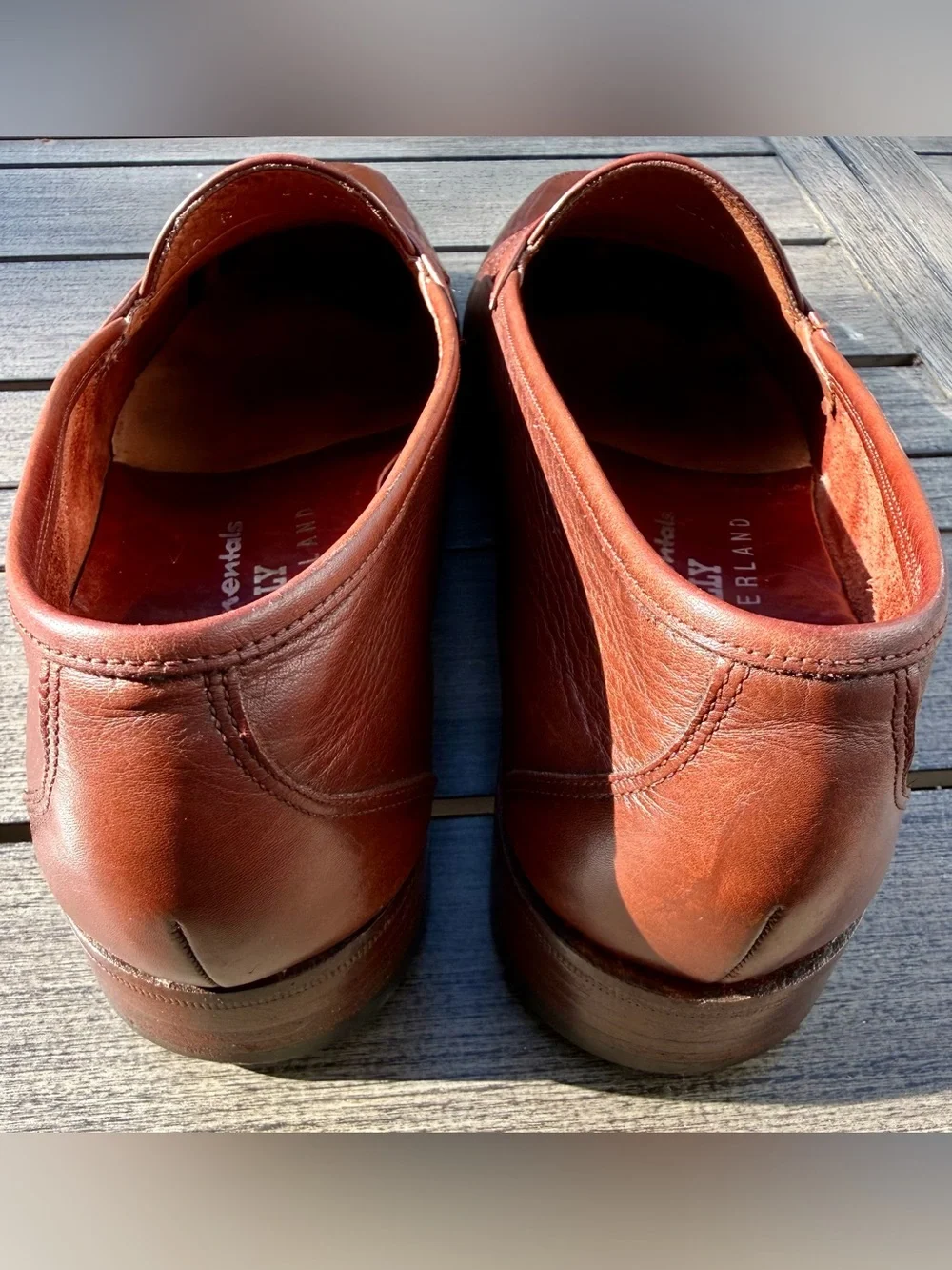Vintage Bally Continentals Laurence Swiss Made Leather Loafers Mens 10 M